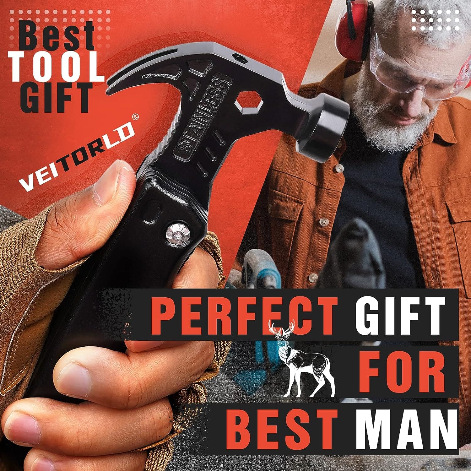 VEITORLD All in One Tools Hammer Multitool, Dad India